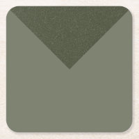 Arrowhead Moss Green Drink - Paper Coaster