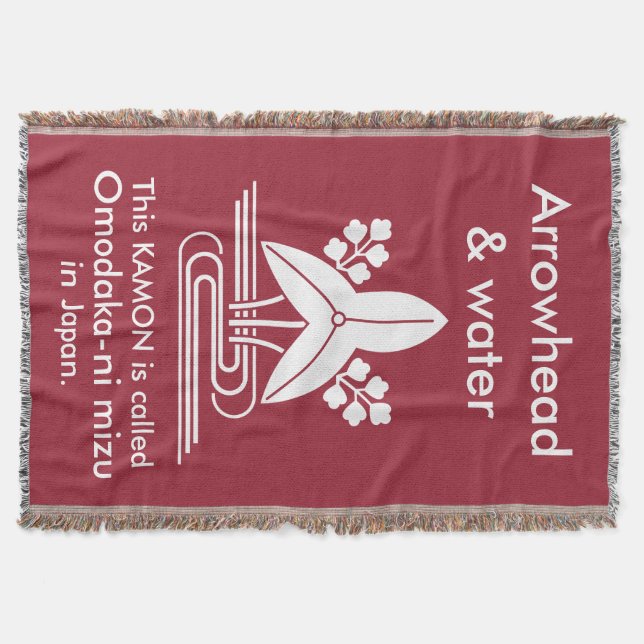 Arrowhead & water throw blanket (Front)