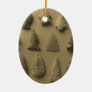 Arrowheads Ceramic Ornament