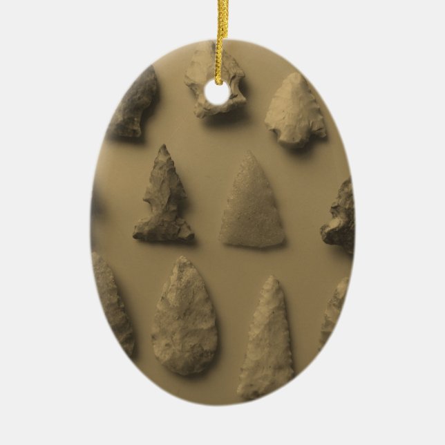 Arrowheads Ceramic Ornament (Front)