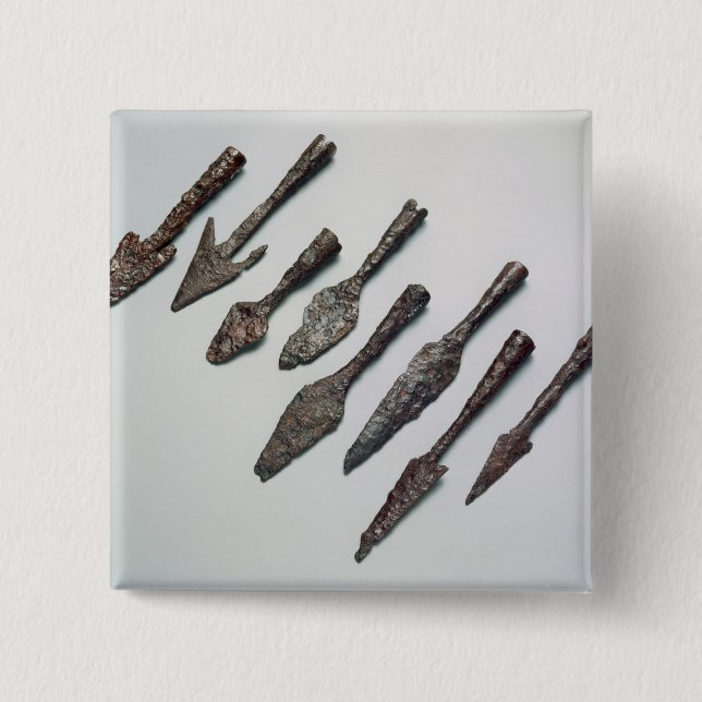 Arrowheads, Iron Age (iron) 15 Cm Square Badge (Front)