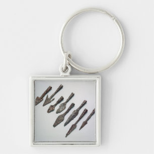 Arrowheads, Iron Age (iron) Key Ring