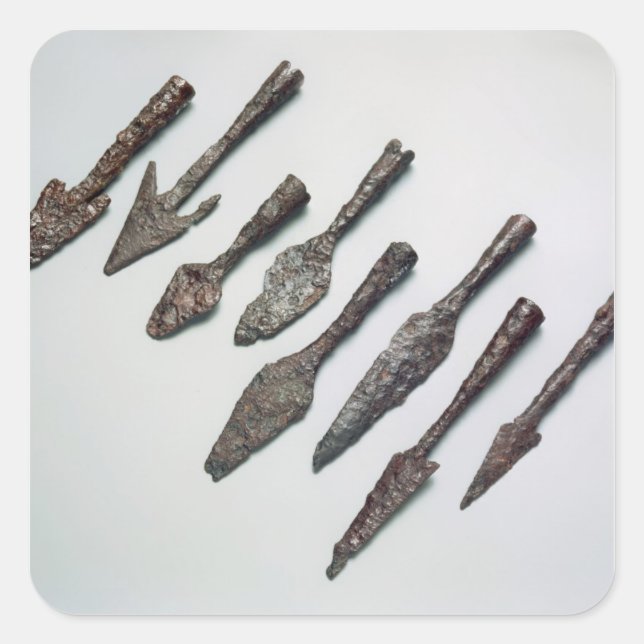 Arrowheads, Iron Age (iron) Square Sticker (Front)