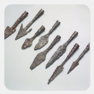 Arrowheads, Iron Age (iron) Square Sticker