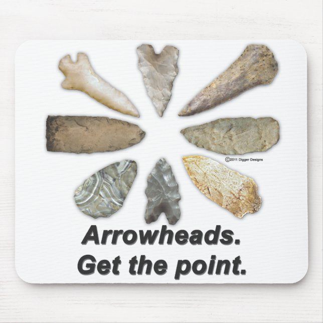 Arrowheads Points Mouse Pad (Front)