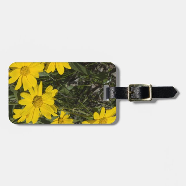 Arrowleaf Balsamroot  Easy ID Personal Luggage Tag (Front Horizontal)