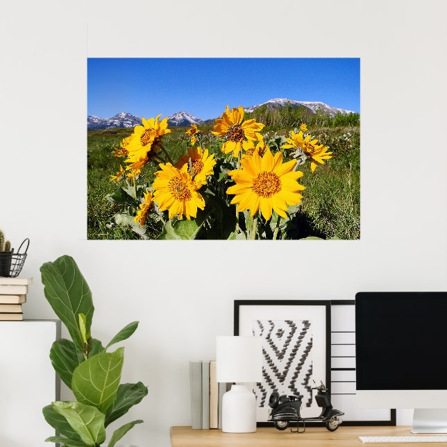 Arrowleaf Balsamroot Framed Print (Home Office)