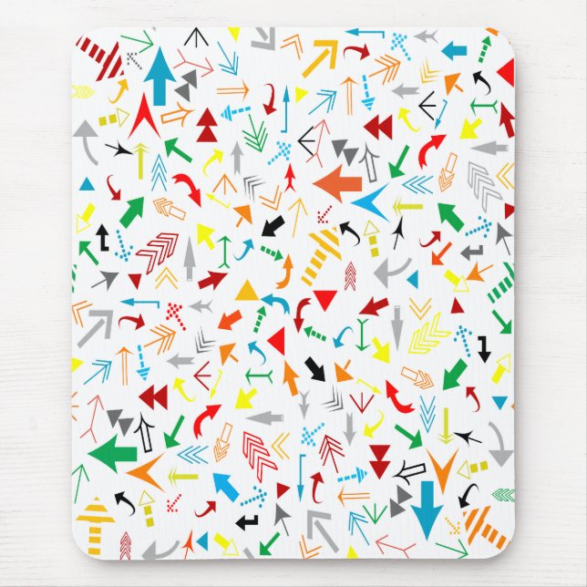 Arrows and more arrows mouse pad (Front)