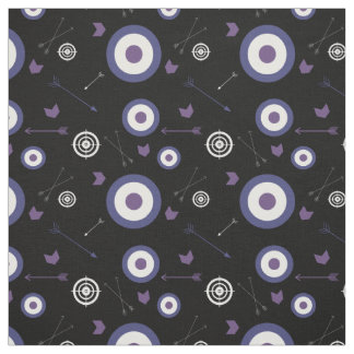 Arrows and Targets Purple Fabric