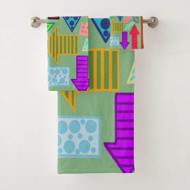 Arrows Bathroom Towel Set (Insitu)