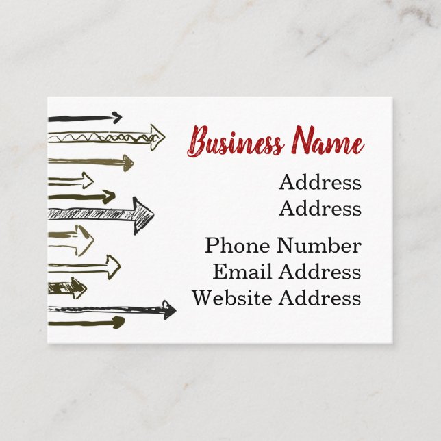 Arrows Business Card (Front)