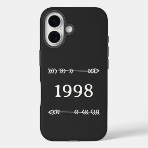 Arrows, circle and your number or year iPhone 16 case