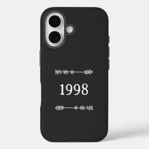 Arrows, circle and your number or year iPhone 16 case