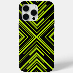 Arrows in Lime Green and Black iPhone 15 Pro Max Case