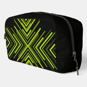 Arrows in Lime Green and Black Dopp Kit