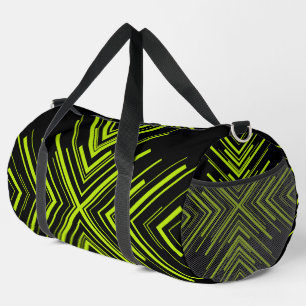 Arrows in Lime Green and Black Duffle Bag