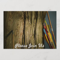 Arrows Leaning on a Tree Forestry