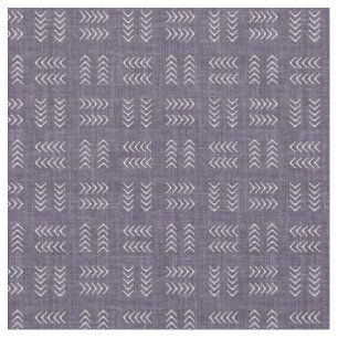 Arrows on Drab Purple Linen Fabric