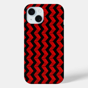 Arrows Red Chevron Pattern iPhone 15 Case