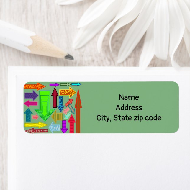Arrows Return Address Label (Insitu)