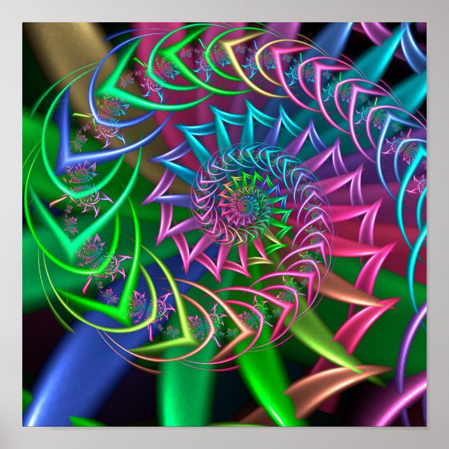 Arrows Spiral Pattern Poster (Front)