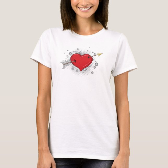 Arrows through the Heart T-Shirt is Love (Front)