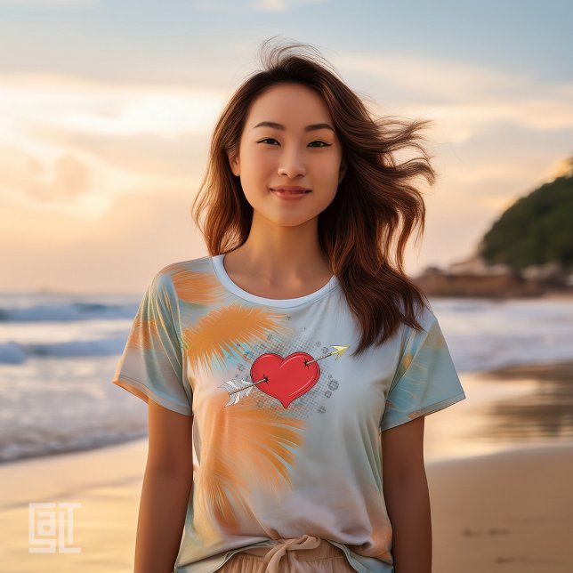Arrows through the Heart T-Shirt is Love (Creator Uploaded)