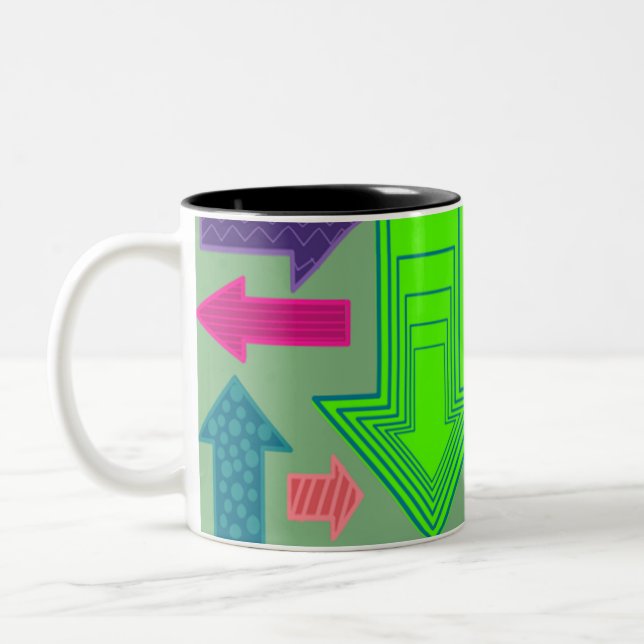 Arrows  Two-Tone coffee mug (Left)