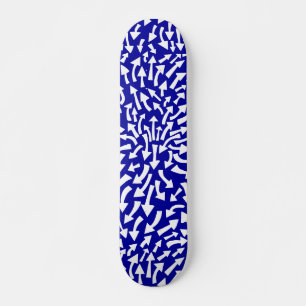 Arrows - White on Dark Blue Skateboard