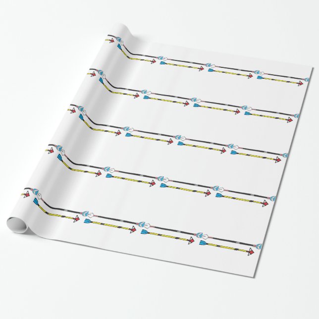 Arrows Wrapping Paper (Unrolled)