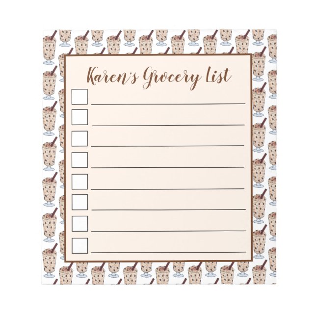 Arroz con Dulce Puerto Rican Coconut Rice Pudding Notepad (Front)