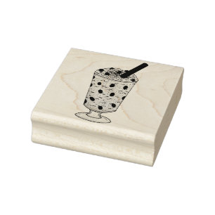 Arroz con Dulce Puerto Rican Coconut Rice Pudding Rubber Stamp