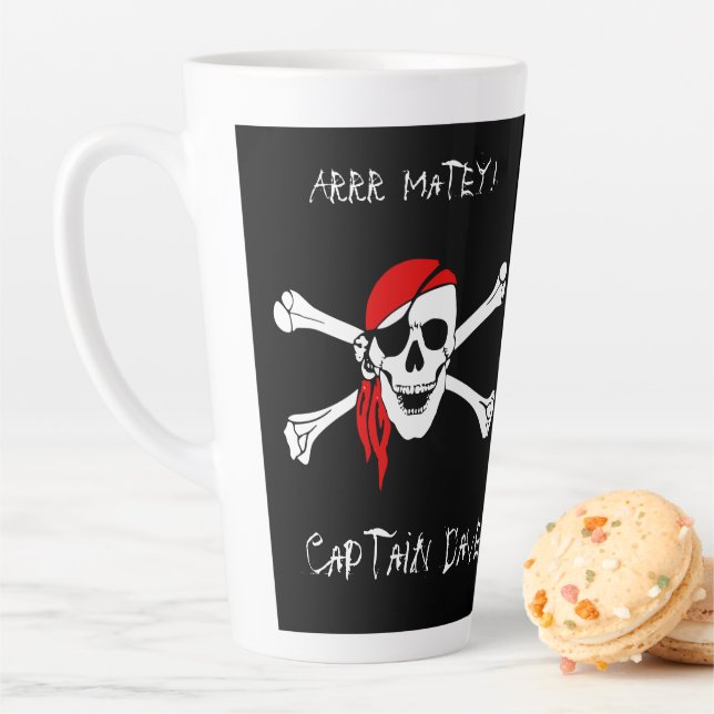 ARRR Matey CustomPirate Skull Crossbone Coffee Mug (In Situ)