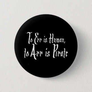 Arrr Pirate 6 Cm Round Badge