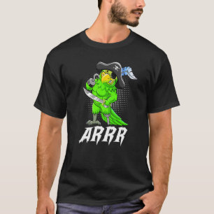 Arrr Pirate Parrot Jolly Roger Halloween Costume D T-Shirt