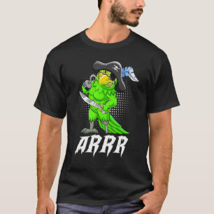 Arrr Pirate Parrot Jolly Roger Halloween Costume D T-Shirt