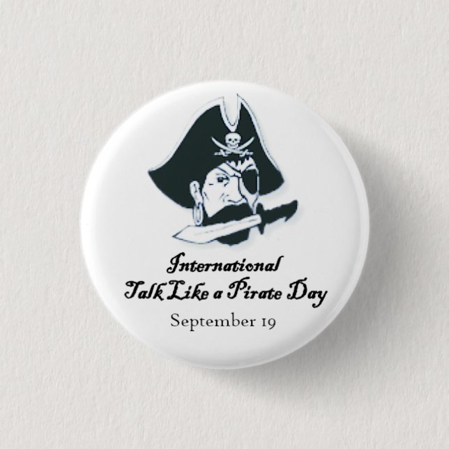 Arrr! Talk Like a Pirate Day 3 Cm Round Badge (Front)