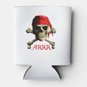 ARRR Talk Like A Pirate Jolly Roger Can Cooler