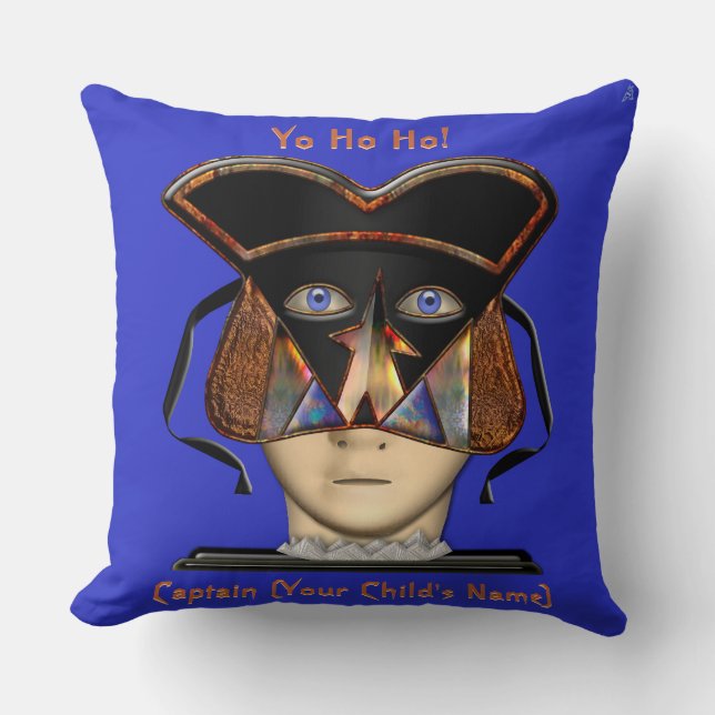 Arrrgh! Kids Guardian Pirate (Personalised) Cushion (Front)