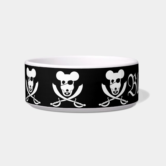 Arrrr it's the mousie roger! customisable bowl (Left)