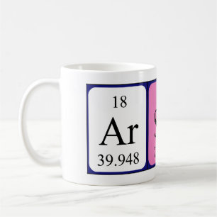 Arsène periodic table name mug