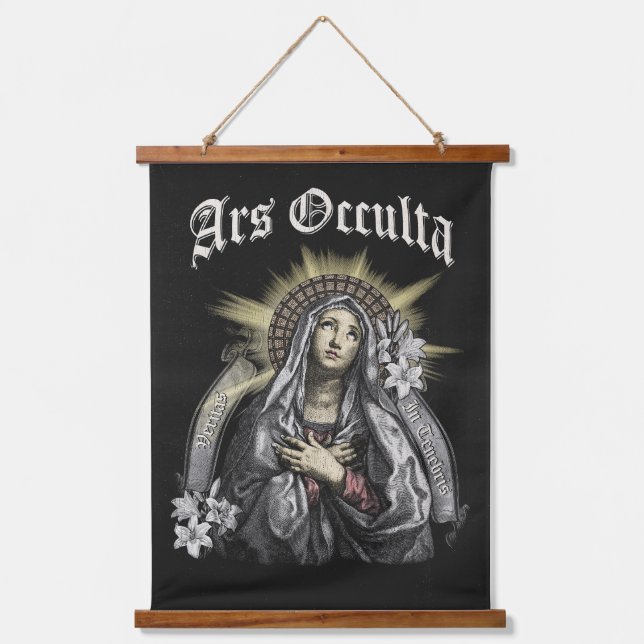 Ars Occulta - Gothic Design Hanging Tapestry (Front)