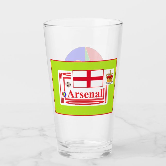 Arsenal 07 Drinking glass (Front)