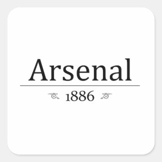 Arsenal 1886 square sticker