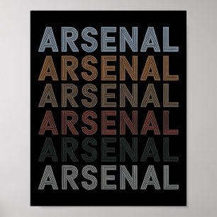 Arsenal Football Team Fan Gift Idea Poster