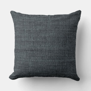 Arsenic burlap linen background cushion