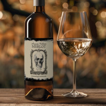 Arsenic Cellars Merlot Halloween Wine Label