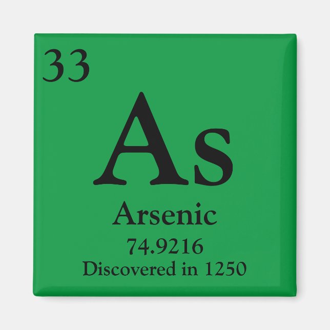 Arsenic Periodic Table Magnet (Front)