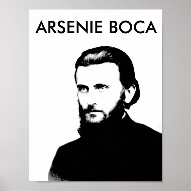 arsenie boca romania saint religion symbol church poster (Front)
