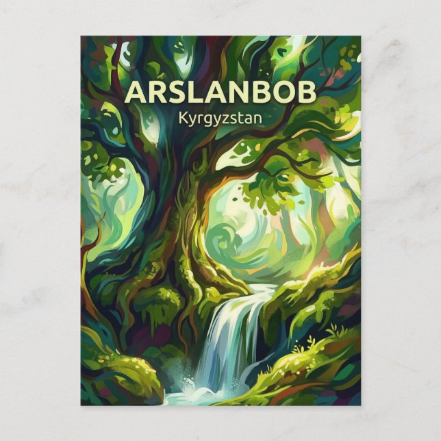 Arslanbob Walnut Forest Kyrgyzstan Postcard (Front)